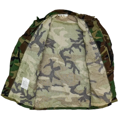 Woodland Ripstop BDU Shirt - Large Regular - Army & Outdoors - Field Shirts