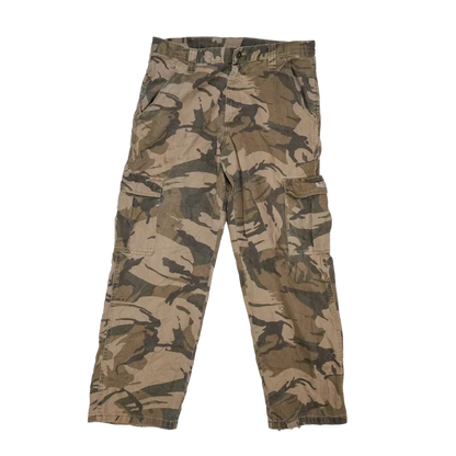 Wrangler Brown DPM Cargo Trousers - 32x30, Medium - Army & Outdoors - Cargo Trousers