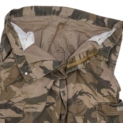 Wrangler Brown DPM Cargo Trousers - 32x30, Medium - Army & Outdoors - Cargo Trousers