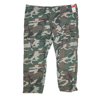 Wrangler Woodland Camo Ripstop Trousers - 50x30, 3XLarge - Army & Outdoors - Cargo Trousers