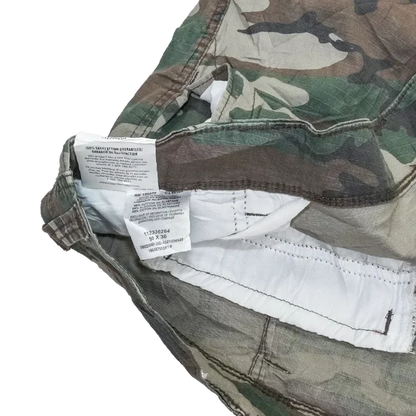 Wrangler Woodland Camo Ripstop Trousers - 50x30, 3XLarge - Army & Outdoors - Cargo Trousers